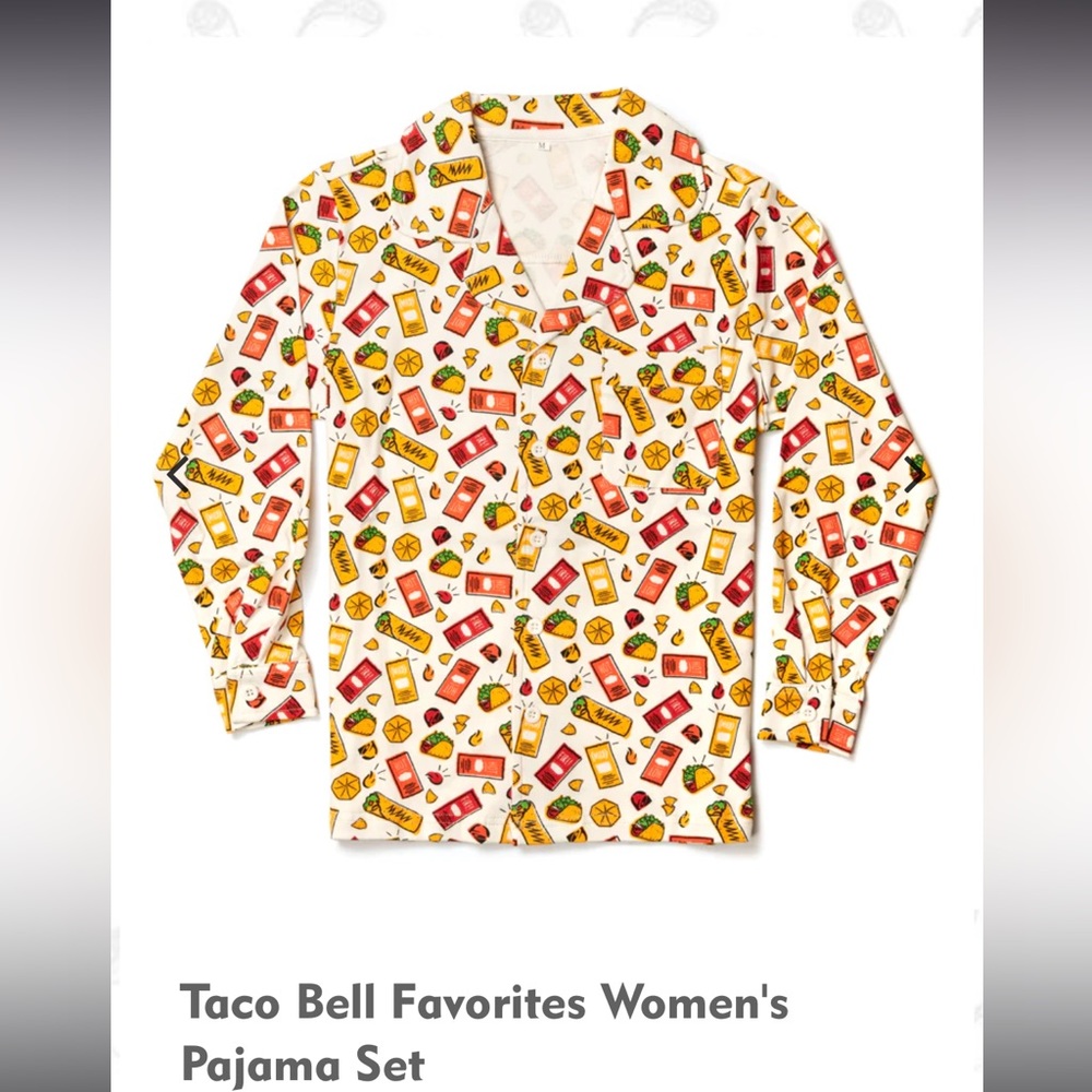 Taco Bell women’s pajama top size XL